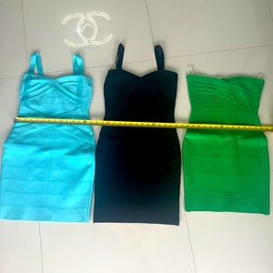 3 REAL BODYCON DRESSES SIZE MEDIUM USA